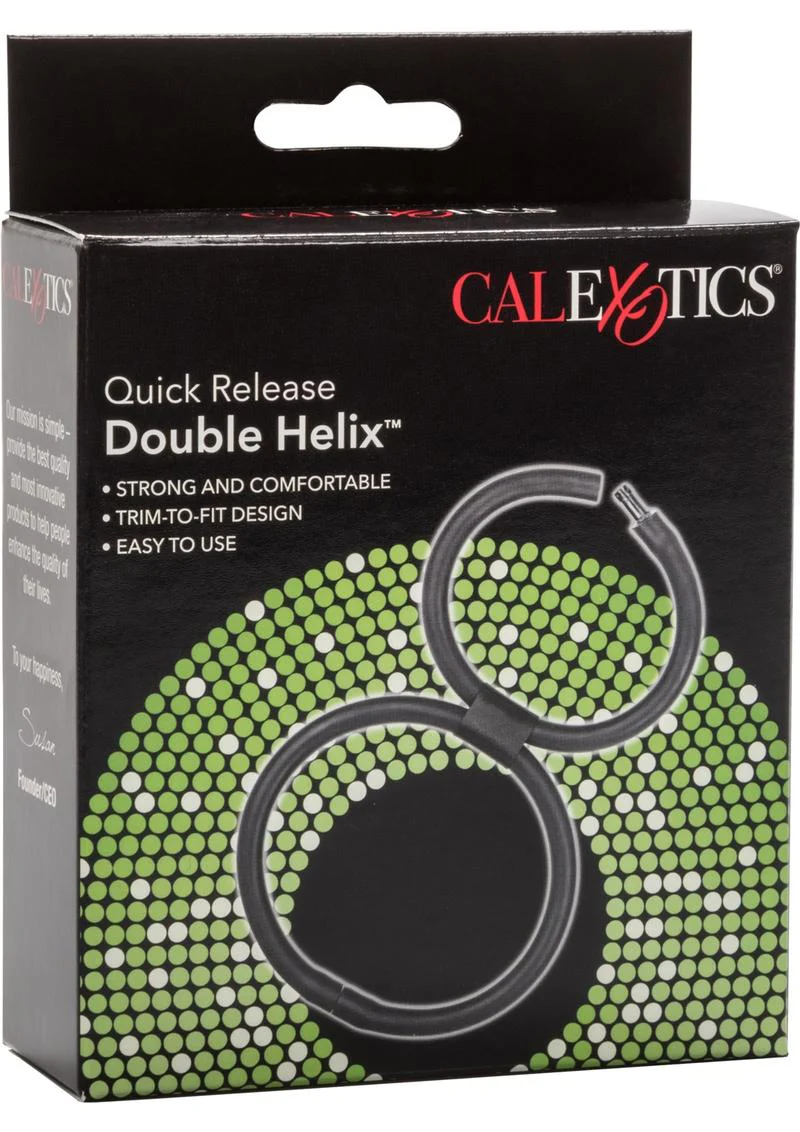 Quick Release Double Helix Cock Ring - Image 4