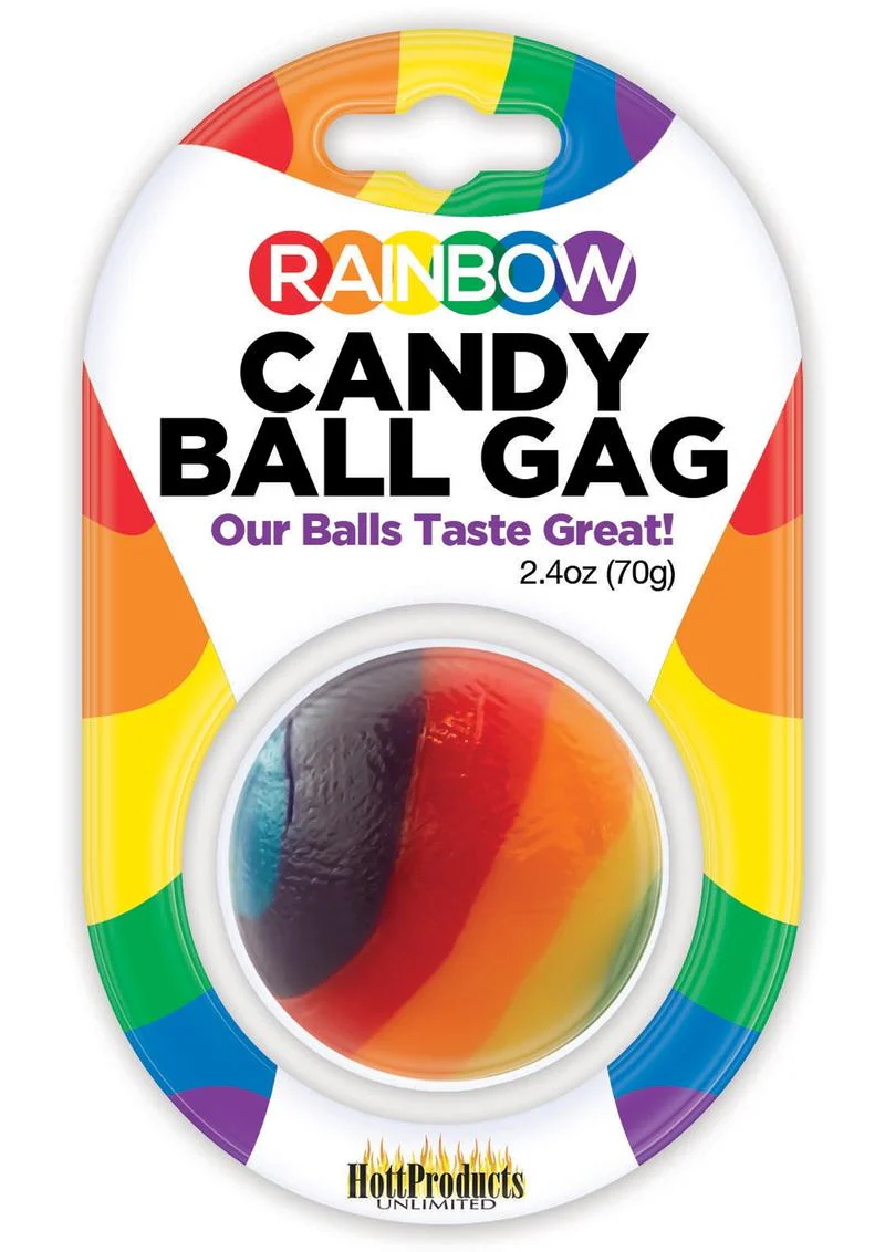 Rainbow Candy Ball Gag Assorted Flavor - Image 2