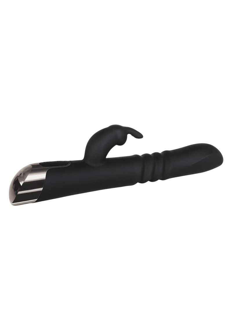 Rapid Rabbit Rechargeable Silicone Thrusting Rabbit Vibrator - Image 4