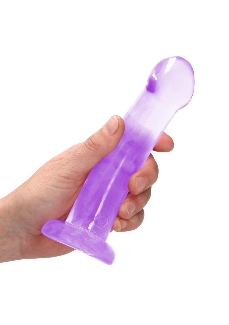 Realrock Crystal Clear Non Realistic Dildo with Suction Cup - Image 14
