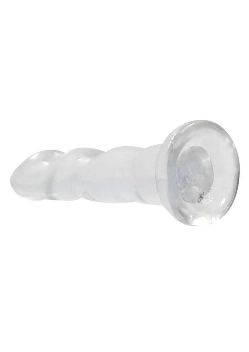 Realrock Crystal Clear Non Realistic Dildo with Suction Cup - Image 9
