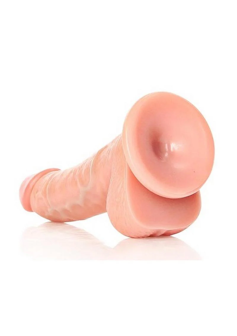 Realrock Curved Realistic Dildo with Balls and Suction Cup - Image 3