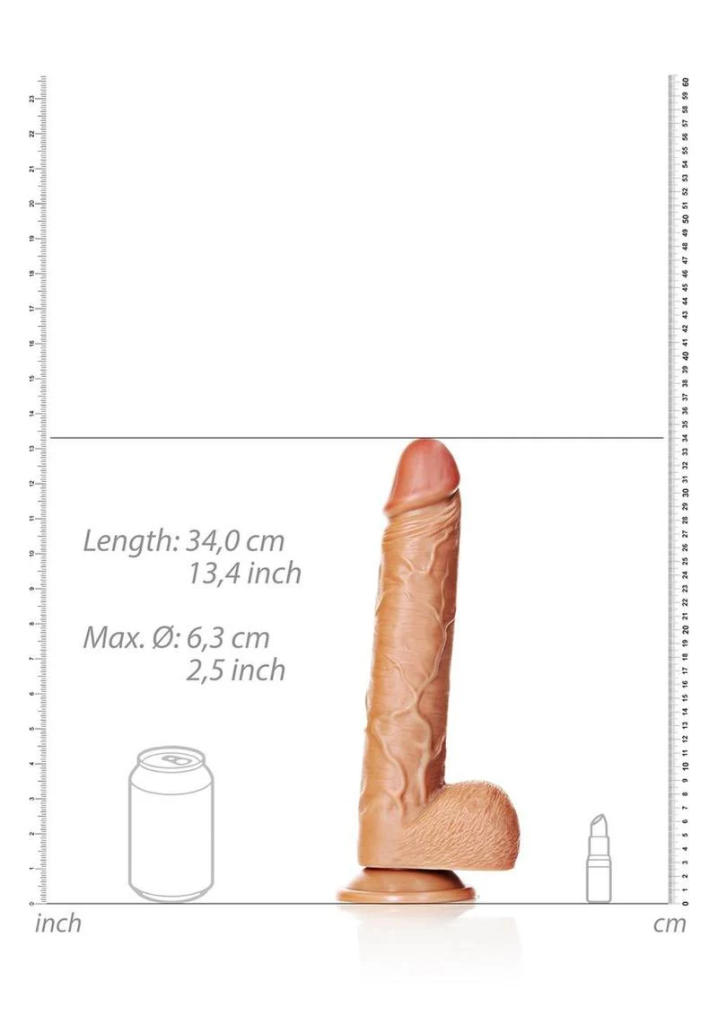 Realrock Straight Realistic Dildo with Balls and Suction Cup - Image 19