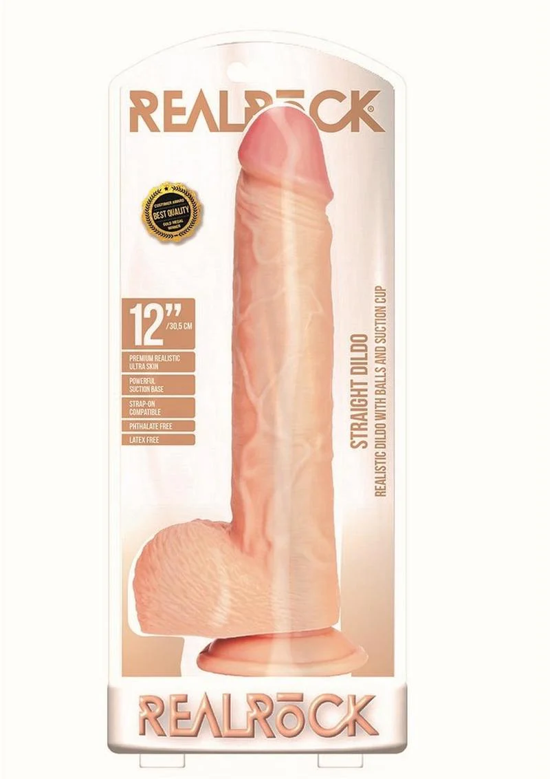 Realrock Straight Realistic Dildo with Balls and Suction Cup - Image 22
