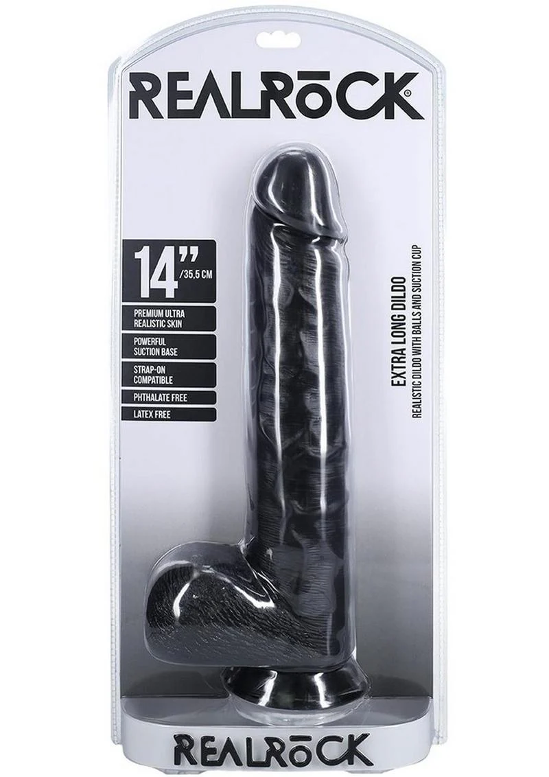 Realrock Ultra Realistic Skin Extra Large Straight Dildo with Balls and Suction Cup - Image 17