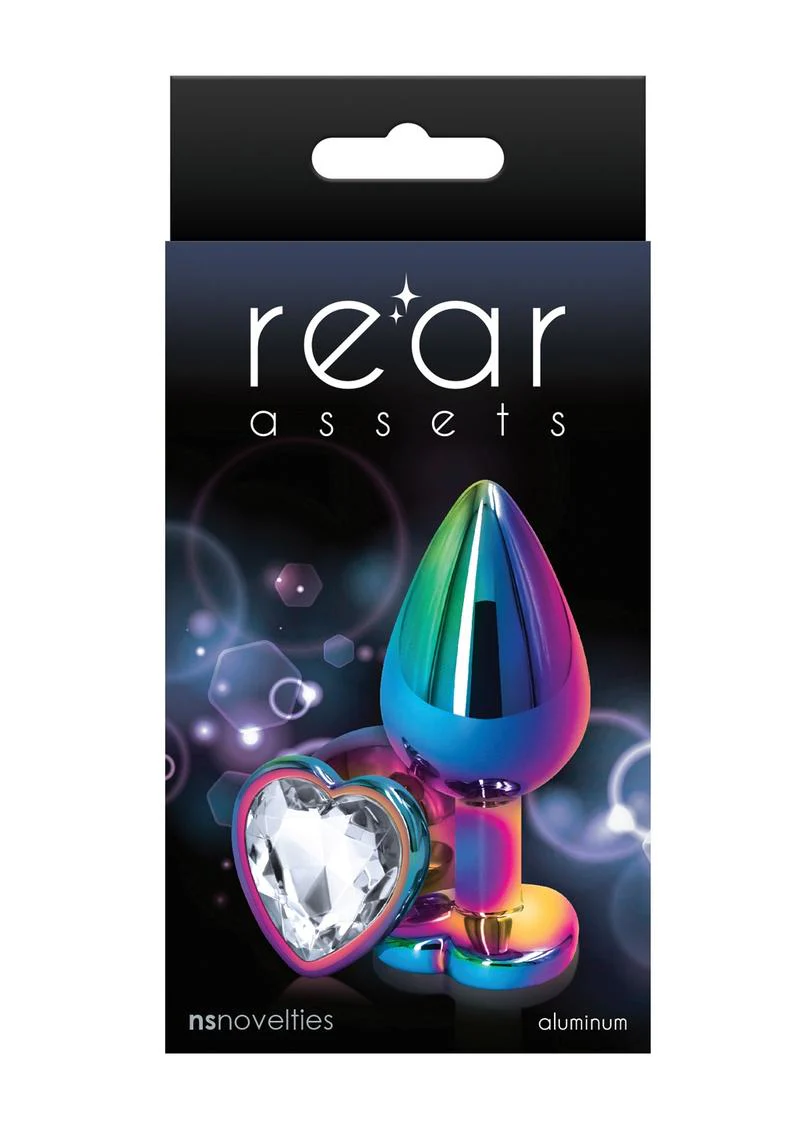 Rear Assets Multicolor Heart Anal Plug - Image 9