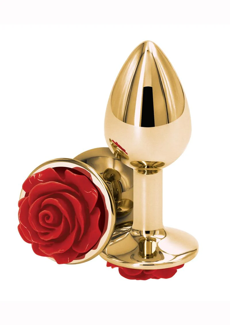 Rear Assets Rose Aluminum Anal Plug - Image 11