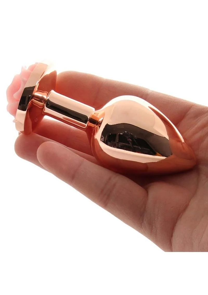 Rear Assets Rose Aluminum Anal Plug - Image 26
