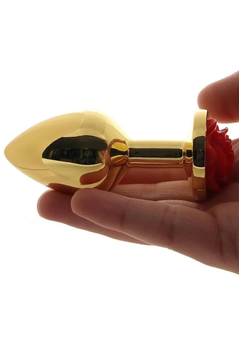 Rear Assets Rose Aluminum Anal Plug - Image 31