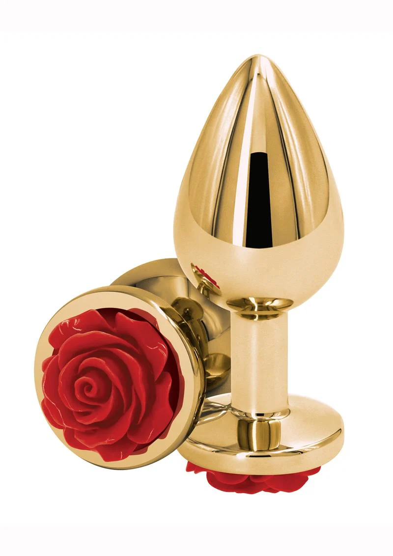 Rear Assets Rose Aluminum Anal Plug - Image 34