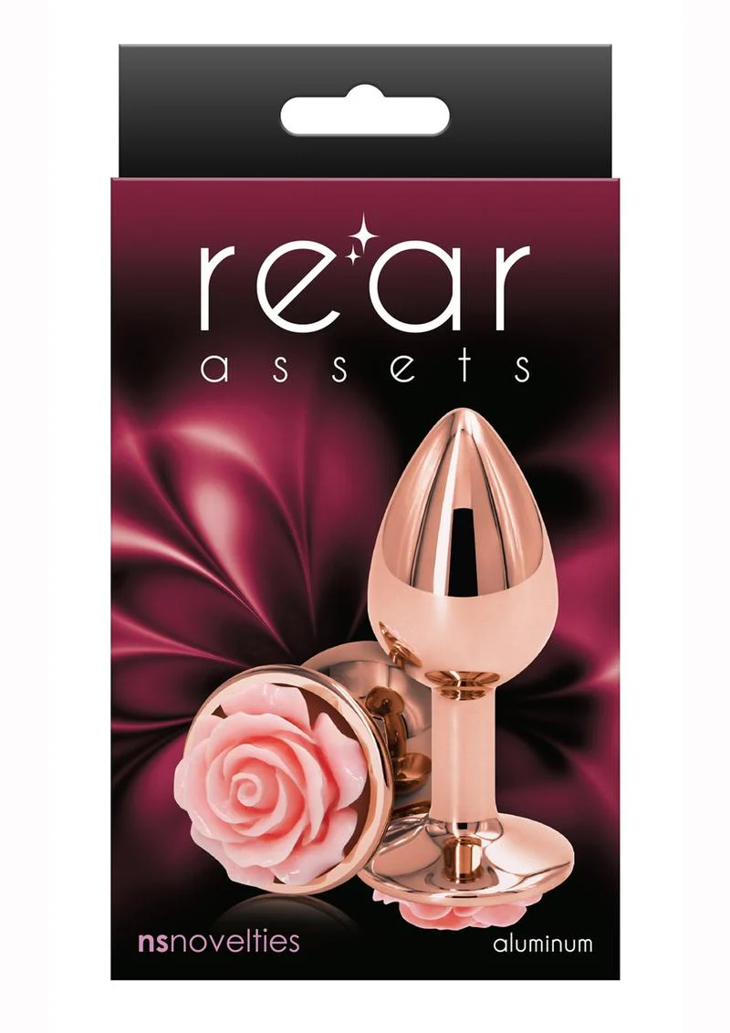 Rear Assets Rose Aluminum Anal Plug - Image 5