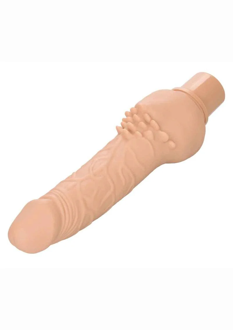 Rechargeable Power Stud Cliterrific Silicone Vibrating Dong - Image 11