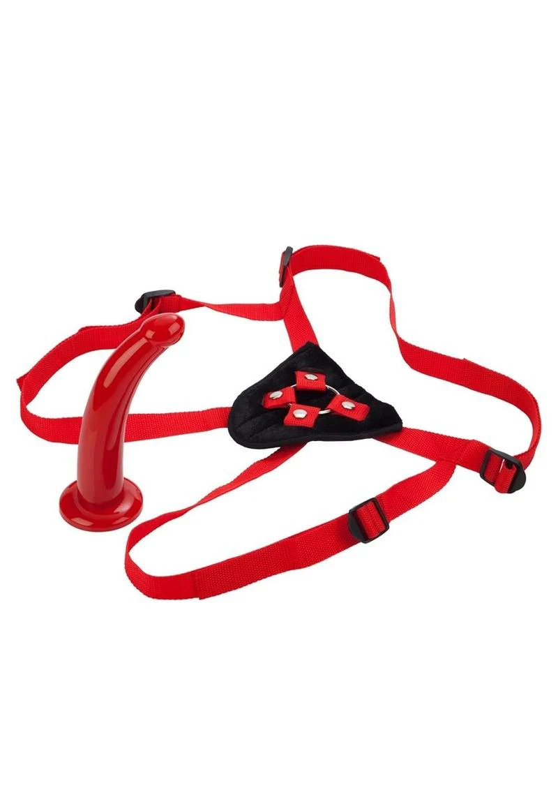 Red Rider Adjustable Strap-On with Dildo - Image 2