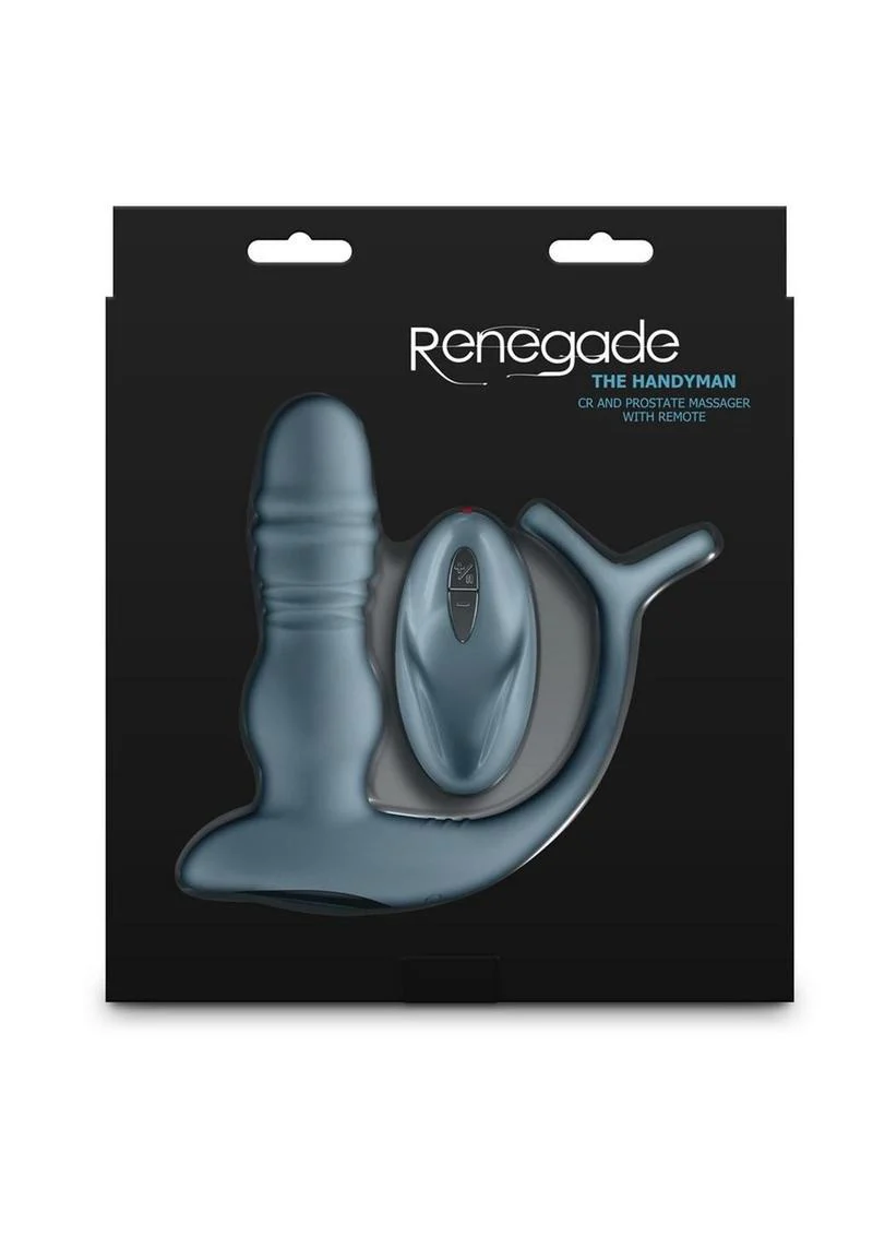 Renedage The Handyman Rechargeable Silicone Cock Ring and Prostate Massager with Remote - Image 3