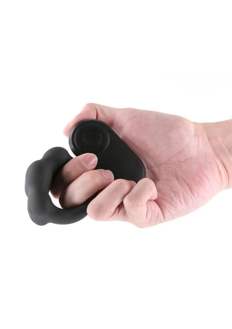 Renegade Rocket Ring Rechargeable Silicone Cock Ring and Ball Stretcher with Remote Control - Image 3