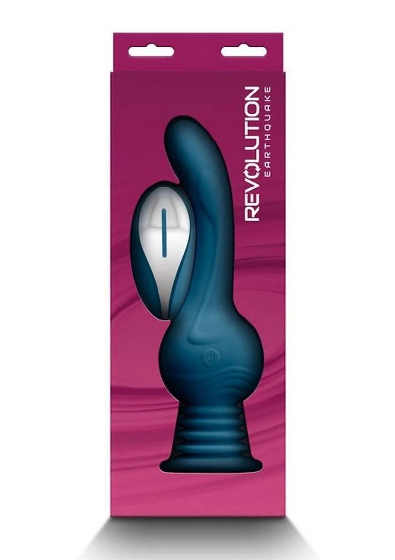 Revolution Earthquake Rechargeable Silicone Vibrator with Remote Control - Image 3