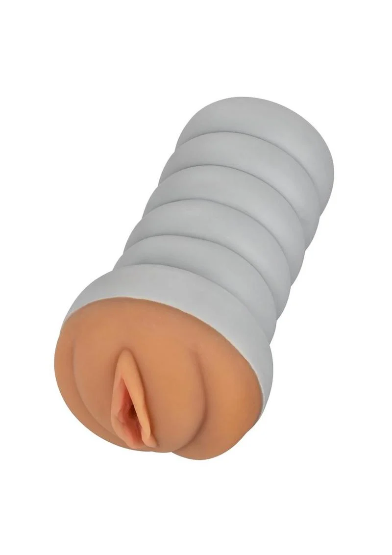 Ribbed Gripper Tight Pussy Dual Dense Textured Masturbator Stroker - Image 2