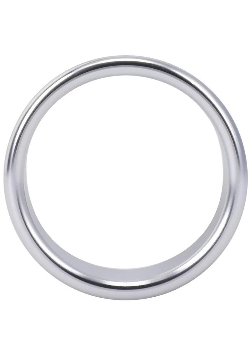 Rock Solid Brushed Alloy Aluminum Cock Ring - Image 8
