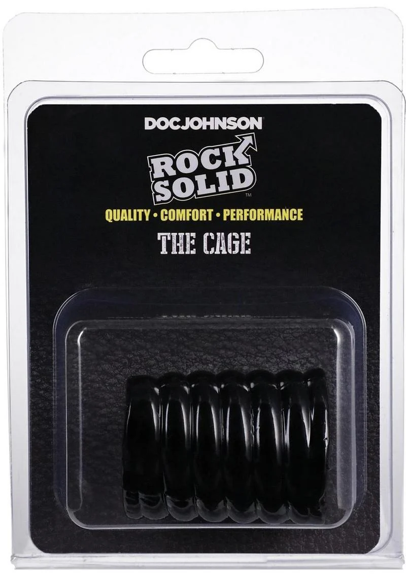 Rock Solid The Cage Textured Cock Ring - Image 3