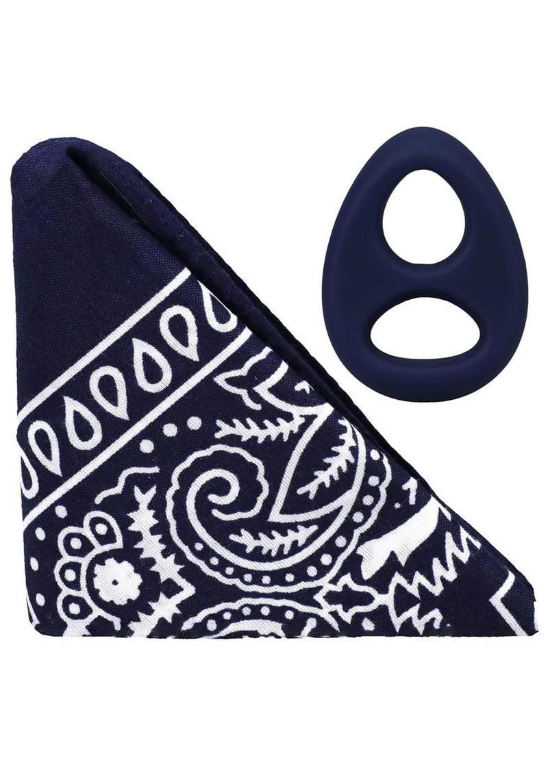 Rock Solid The Code Silicone Cock Ring with Bandana - Image 17
