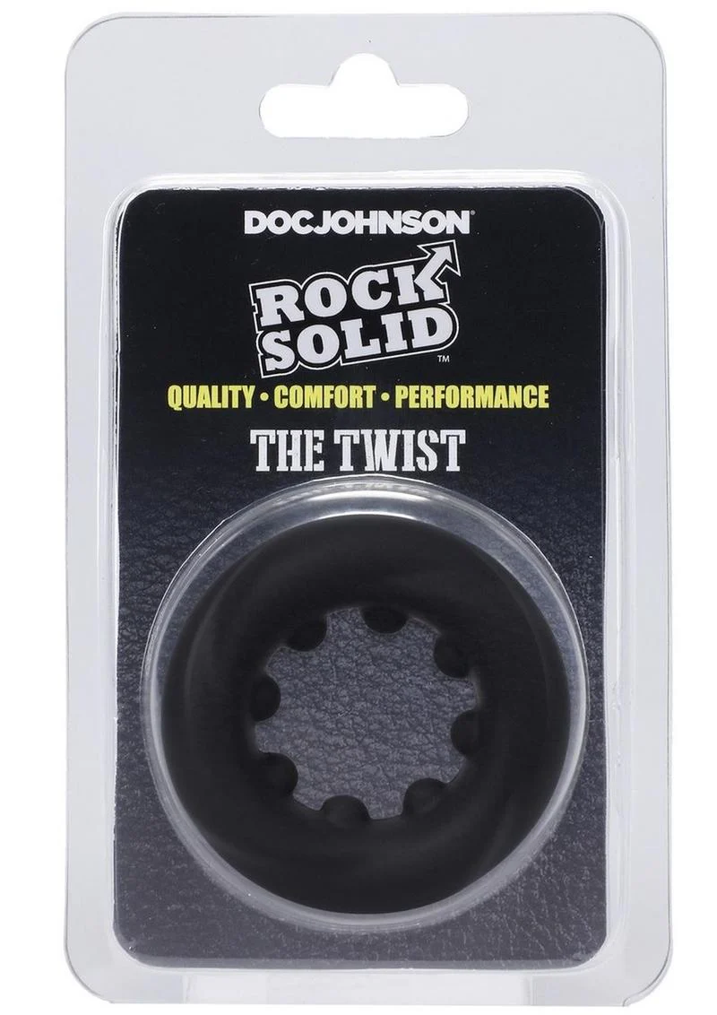 Rock Solid The Twist Silicone Cock Ring - Image 3