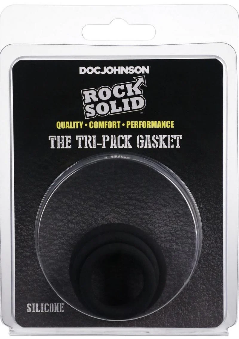 Rock Solid Tri-Pack Silicone Gasket Cock Ring - Image 3
