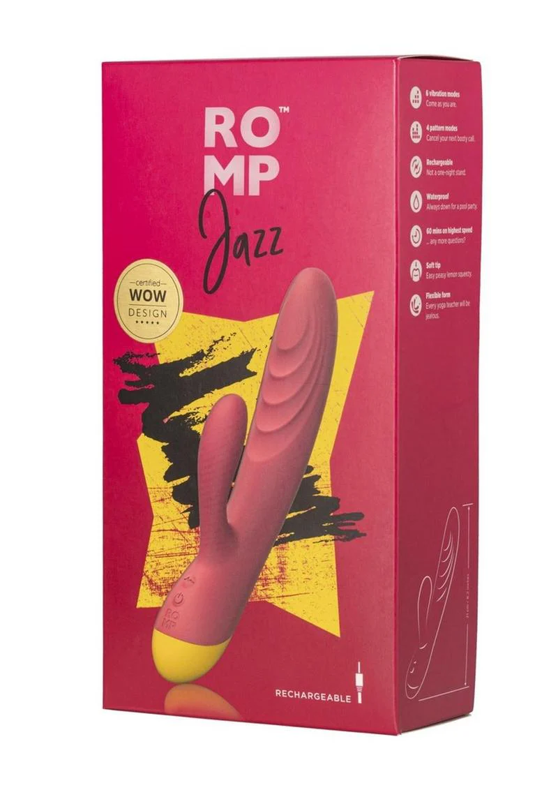 Romp Jazz Rechargeable Silicone Rabbit Vibrator - Image 4