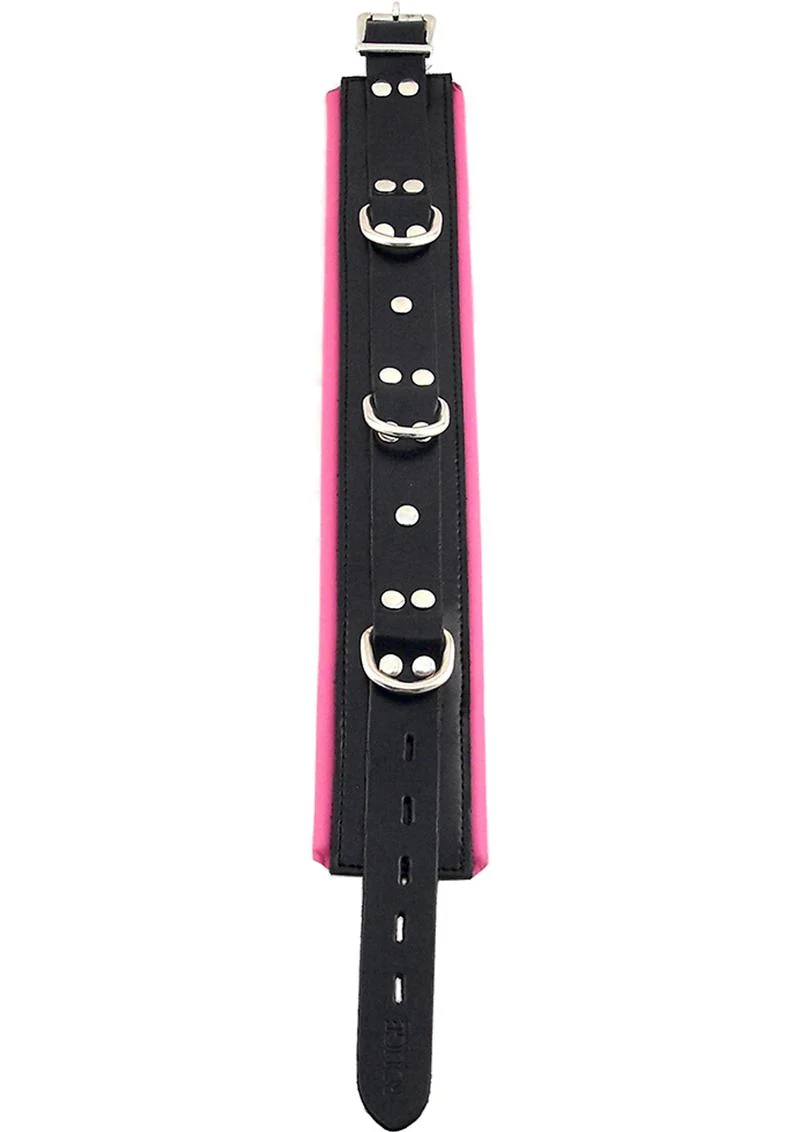 Rouge 3 D-Ring Padded Leather Adjustable Collar - Image 4