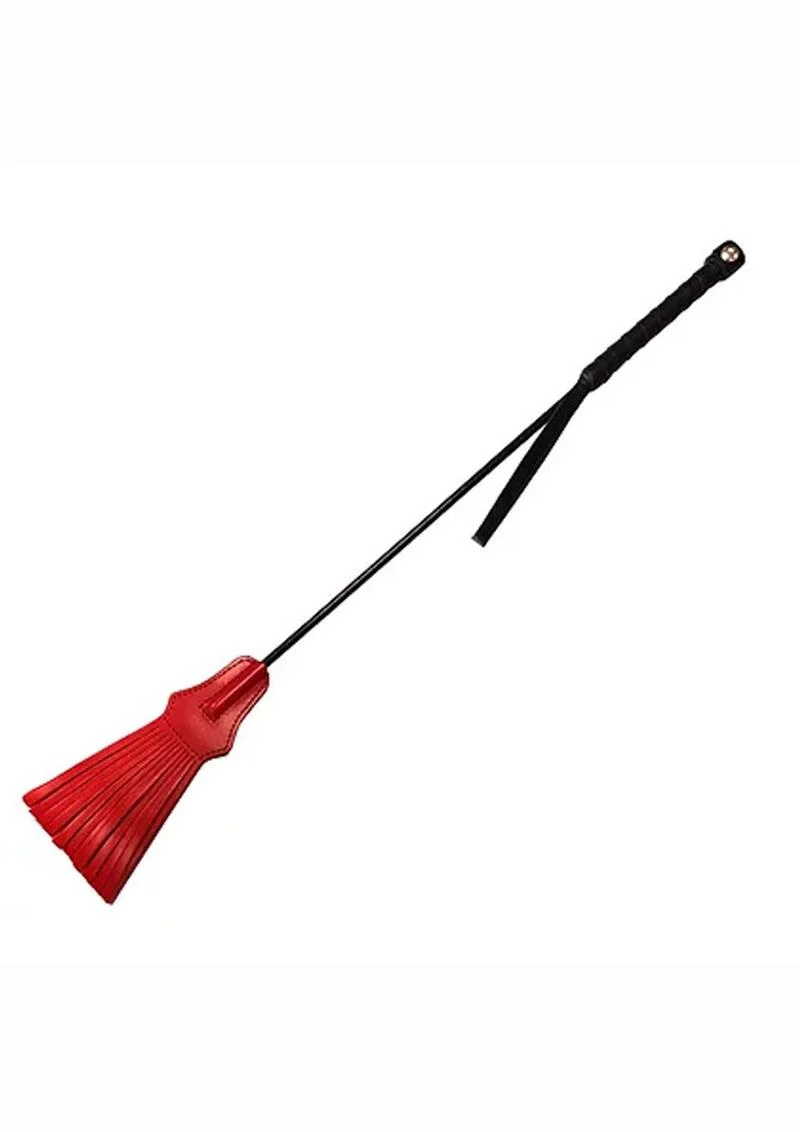 Rouge Tasselled Leather Riding Crop - Image 2
