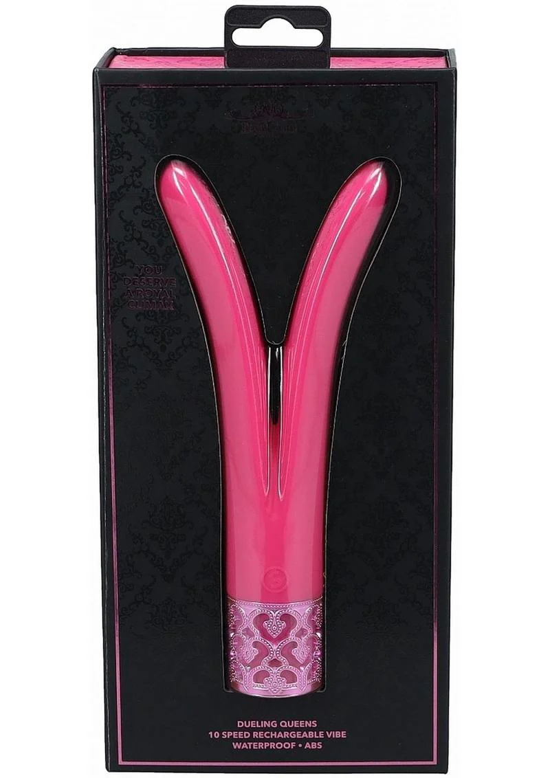 Royal Gems Dueling Queens Rechargeable Silicone Vibrator - Image 6