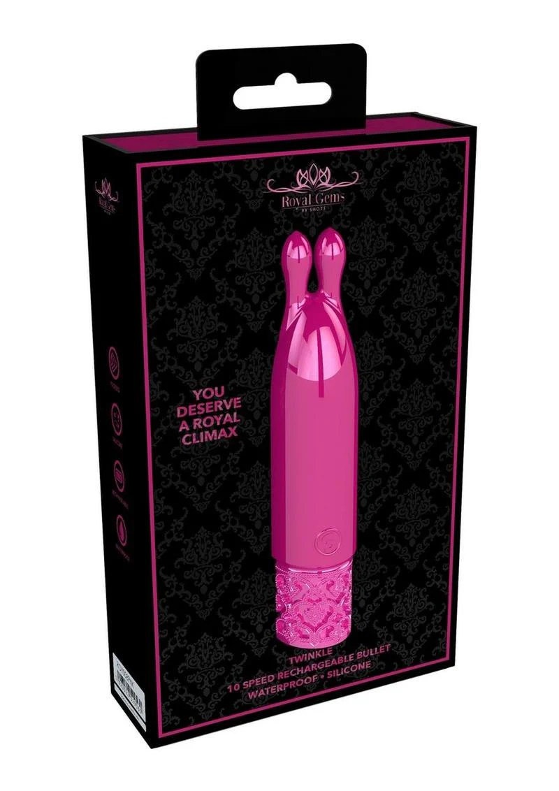 Royal Gems Twinkle Silicone Rechargeable Bullet - Image 3