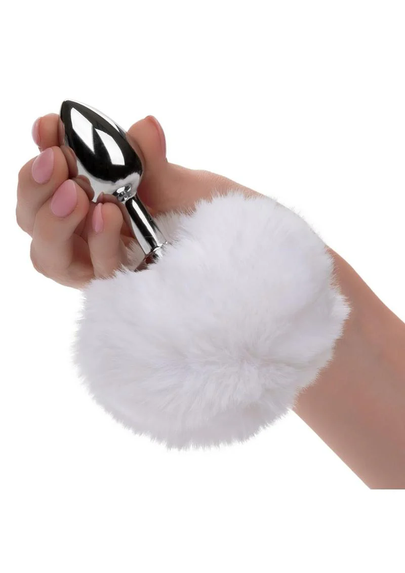Running Wild Faux Fur Bunny Tail and Metallic Anal Plug - Image 4