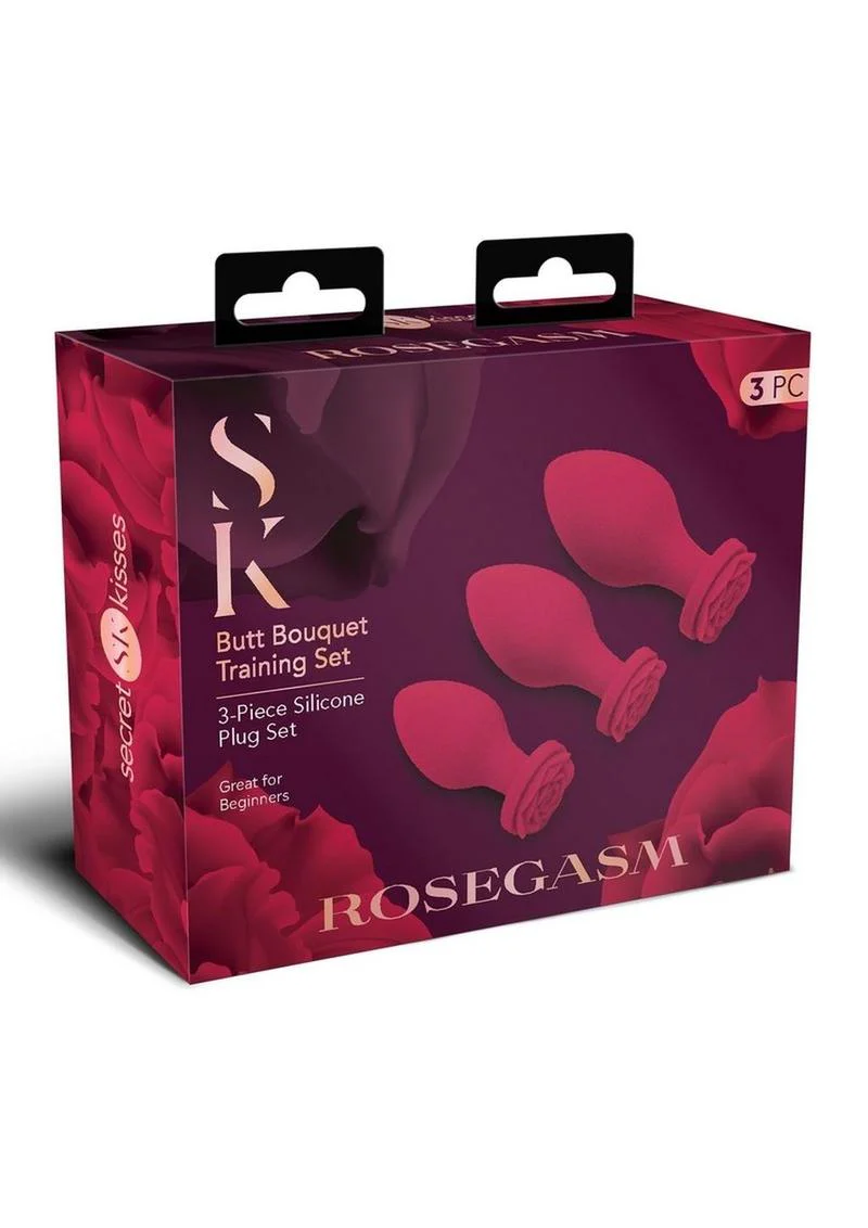 Secret Kisses Rosegasm Butt Bouquet Training Set Silicone Butt Plugs - Image 3