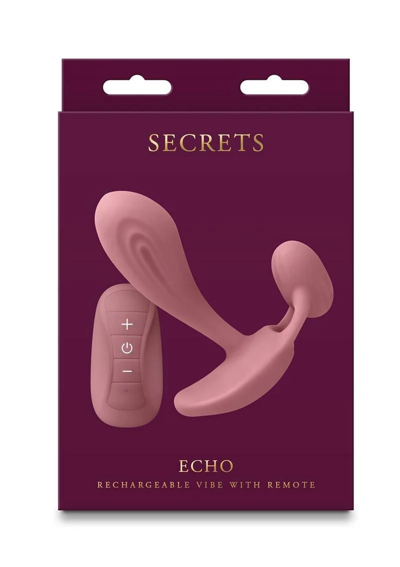 Secrets Echo Rechargeable Silicone G-Spot Vibrator with Clitoral Stimulation - Image 4
