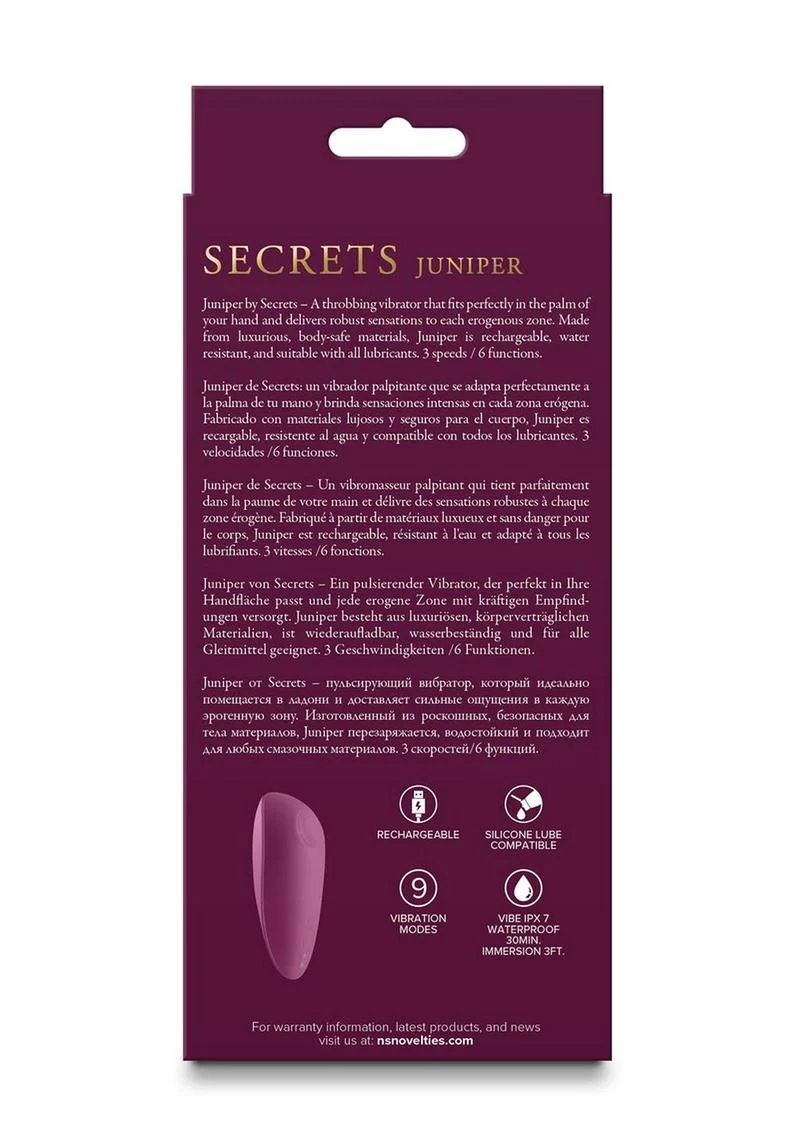 Secrets Juniper Rechargeable Silicone Vibrator - Image 3