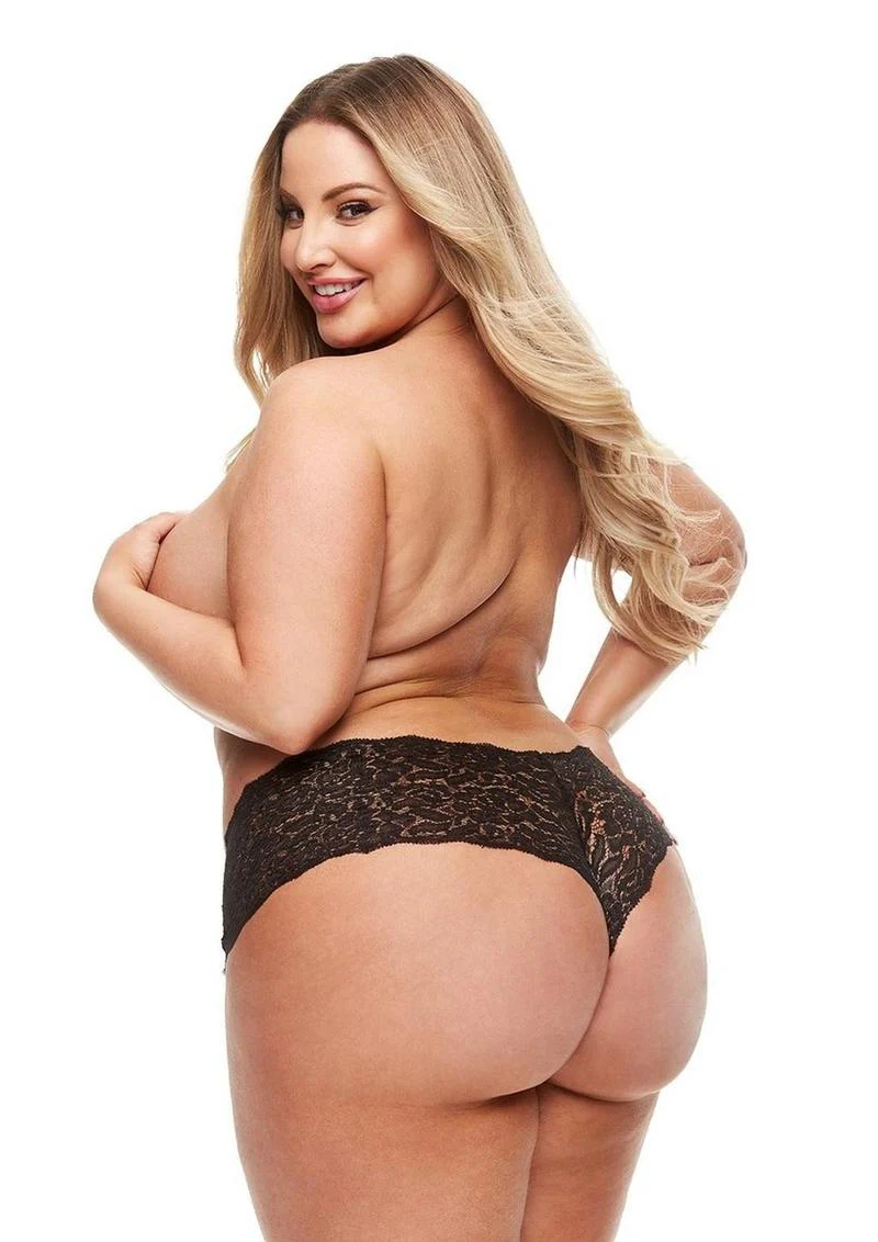 Secrets Lace Boyshort and Rechargeable Remote Control Panty Vibe - Image 4