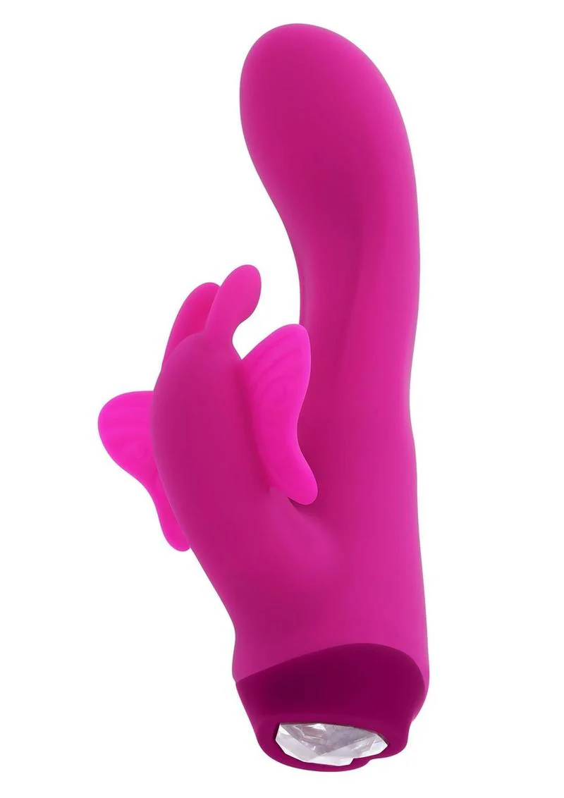 Selopa Butterfly Love Rechargeable Silicone Dual Vibrator - Image 3