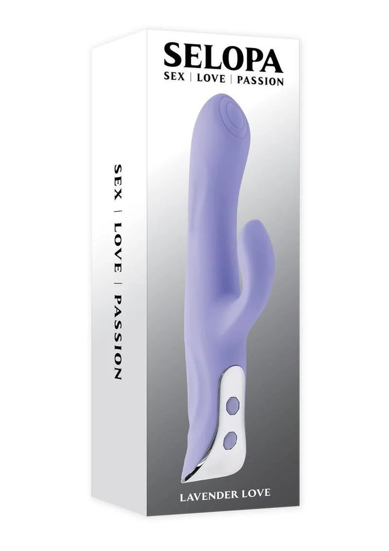 Selopa Lavender Love Rechargeable Silicone Dual Vibrator - Image 2