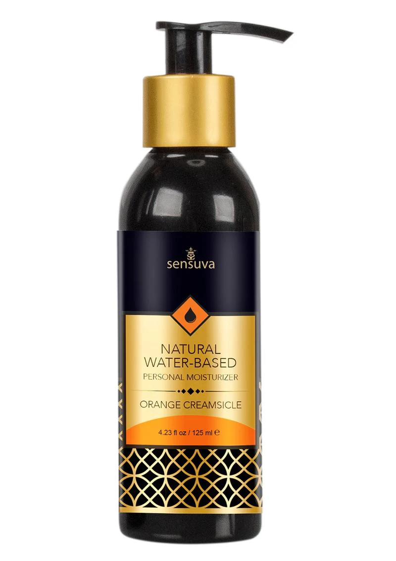 Sensuva Natural Water Based Orange Creamsicle Flavored Lubricant - Image 2