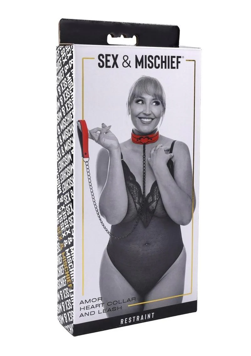 Sex and Mischief Amor Collar and Leash - Image 4
