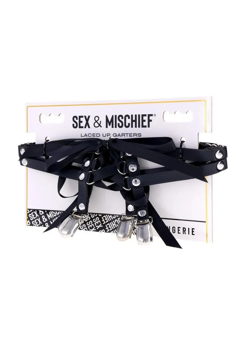 Sex and Mischief Laced Up Garters - Image 2