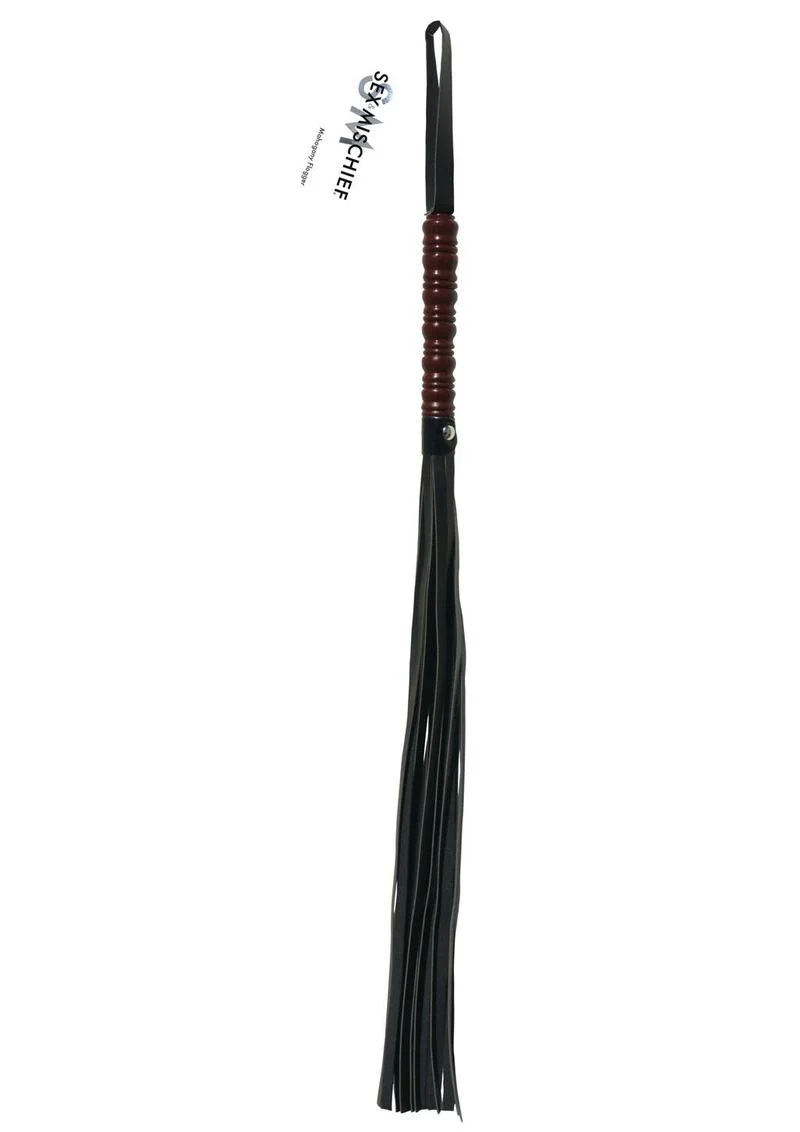 Sex and Mischief Mahogany Flogger - Image 3
