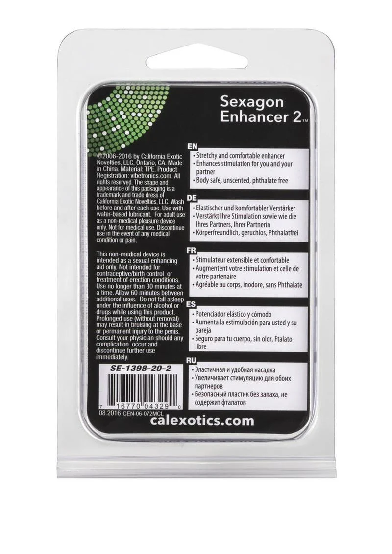 Sexagon Enhancer 2 Cock Ring - Image 2