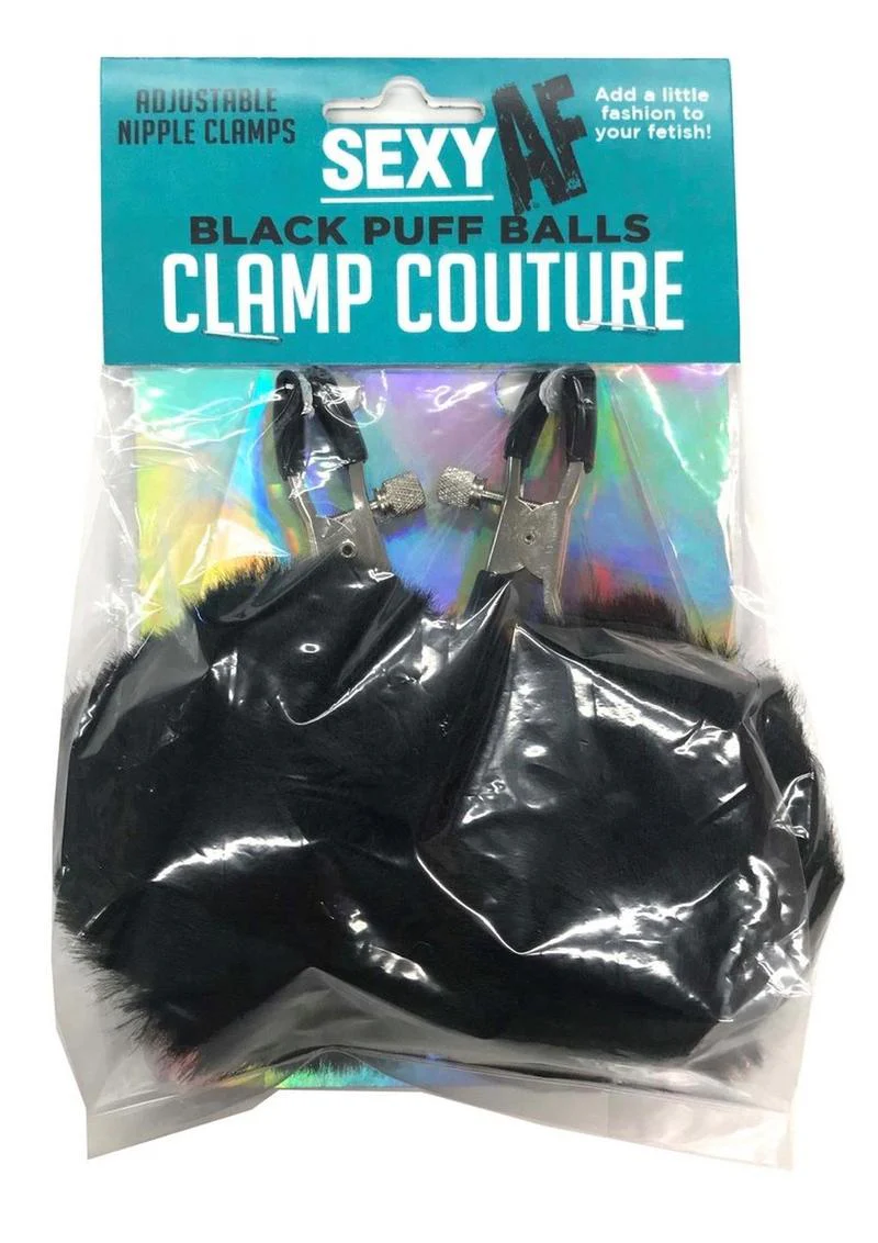 Sexy AF Nipple Clamps Puff Balls - Image 2