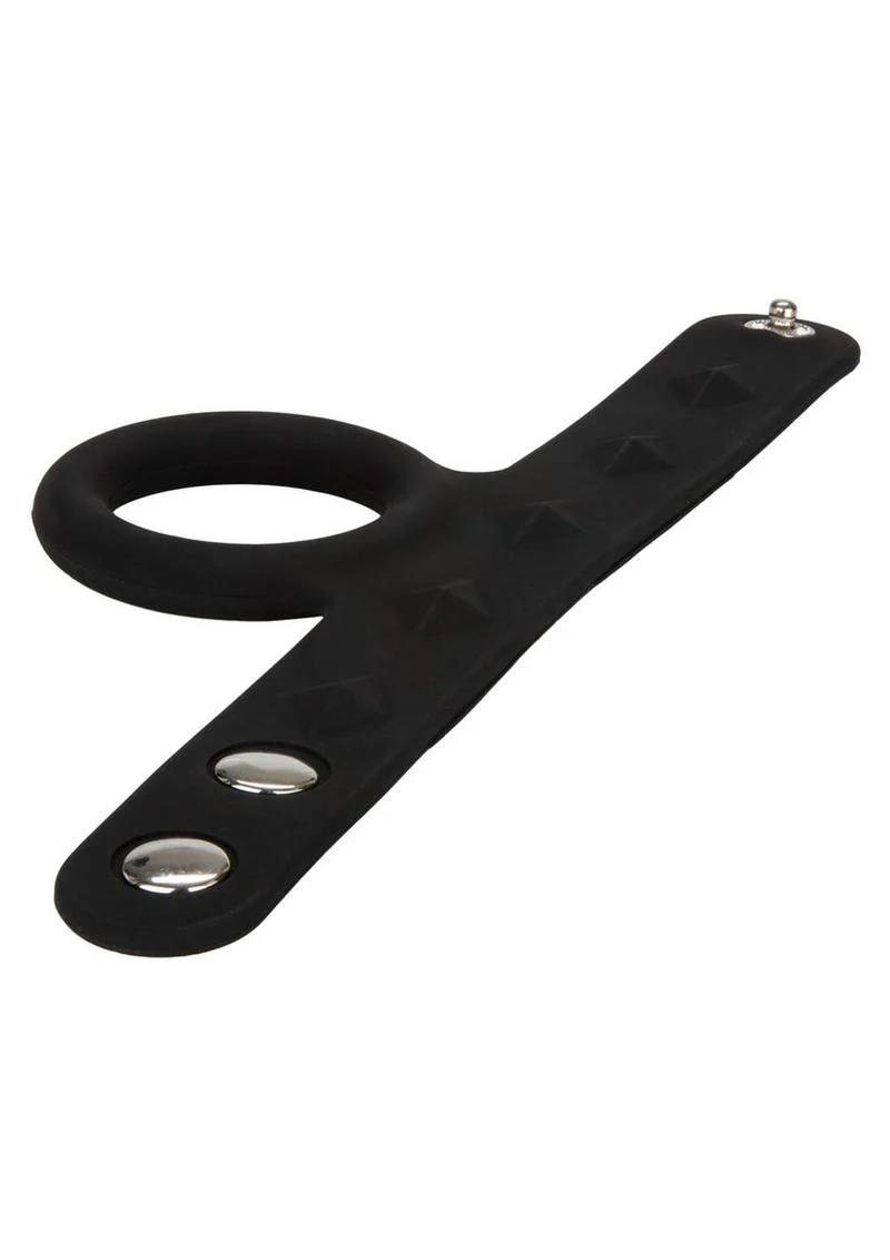 Silicone Tri-Snap Scrotum Support Cock Ring - Image 3