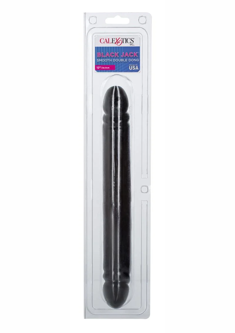 Smooth Double Dong Black Jack Dildo - Image 2