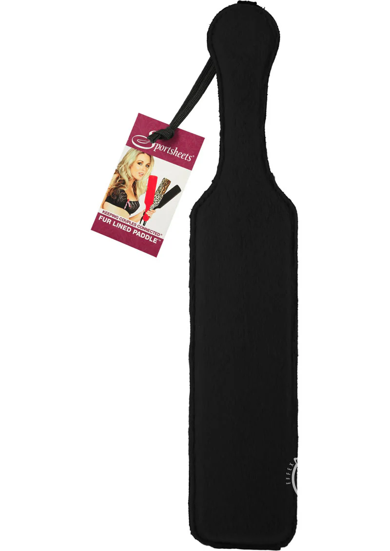 Sportsheets Leather Paddle with Fur - Image 3