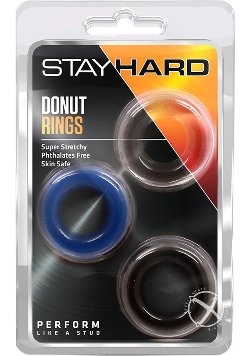 Stay Hard Donut Cock Rings - Assorted - Image 3