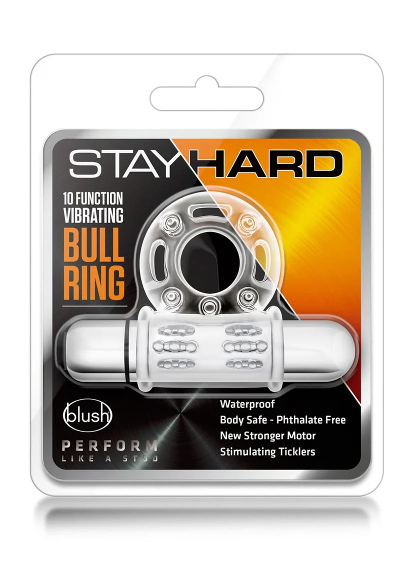 Stay Hard Vibrating Mega Bull Cock Ring - Image 4