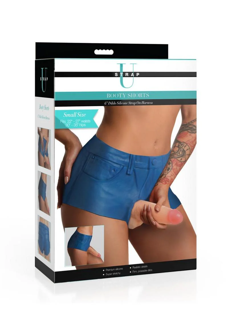 Strap U Booty Shorts Strap-On Harness with Dildo - Image 2